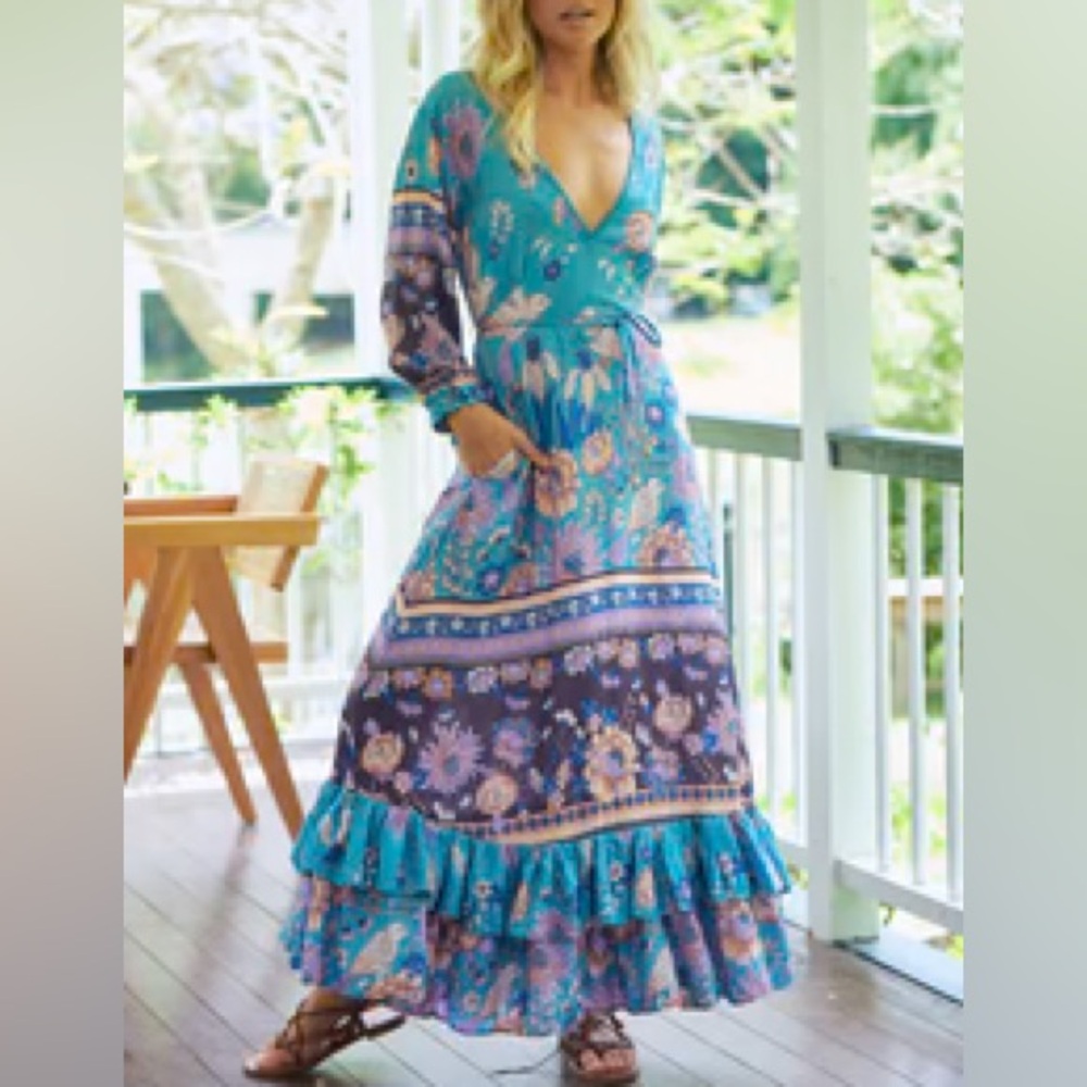 JAASE Little Hummingbird Maxi Dress XS